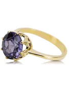 Anneau Alexandrite Or jaune 14 carats Bijoux vintage vrc157y